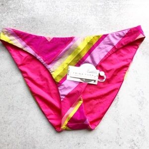 Trina Turk Pink and Yellow Bikini Bottom